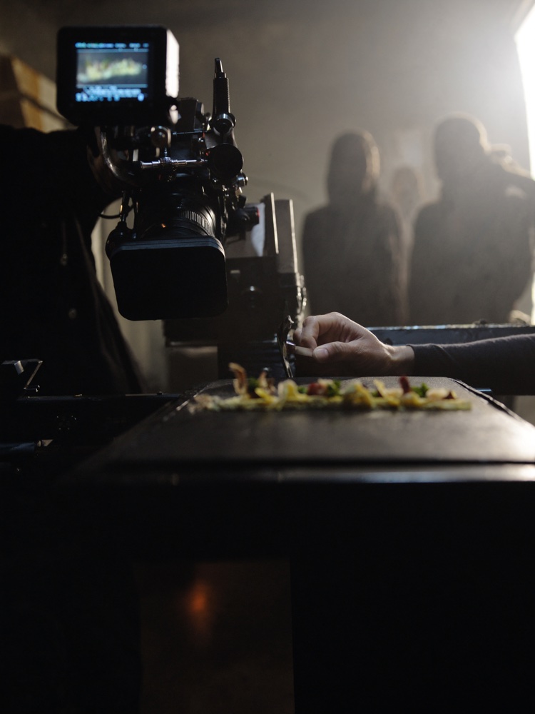 Shoot — camera and clapperboard